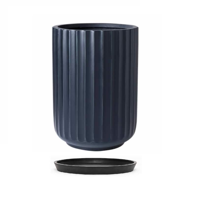 DreamPatio Fiberstone Round Saucer (Pair of 2)