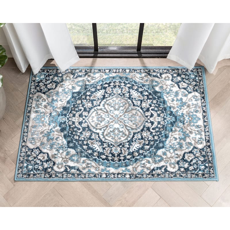Well Woven Dulcet Granada Oriental Medallion Persian Vintage Area Rug