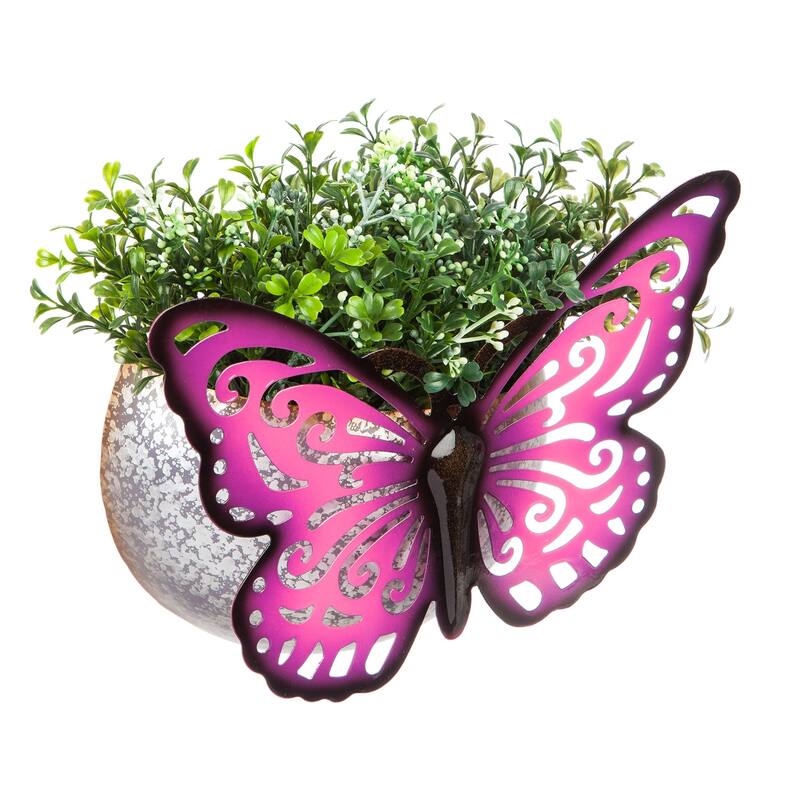 Hanging Butterfly Planter, Purple