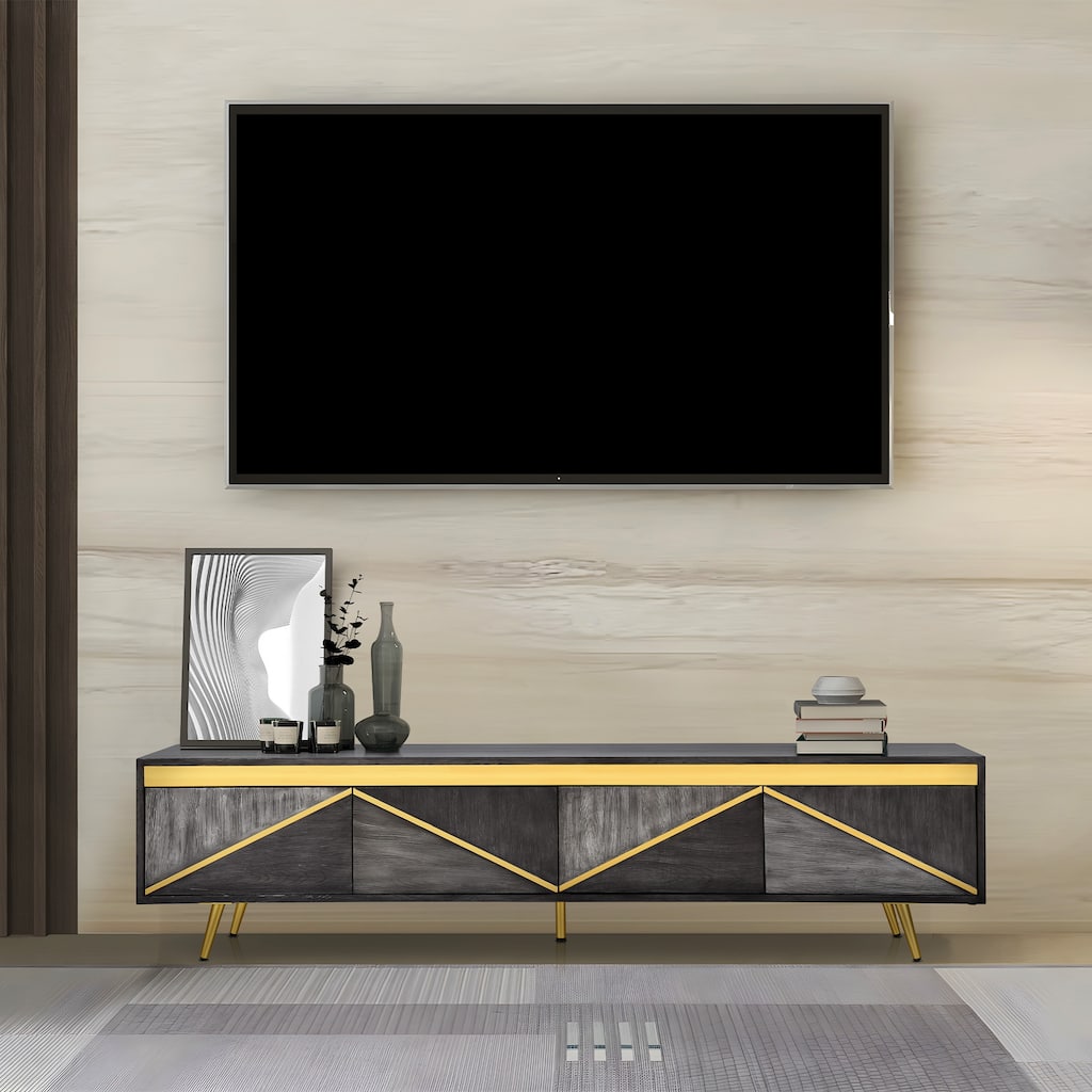 Moasis 78" Mid-Century Media Console TV Stand for TVs up to 88"