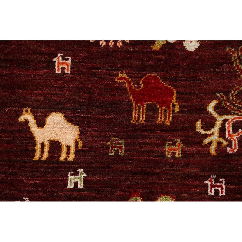 Vegetable Dye Tree Of Life Tabriz Oriental Area Rug Hand-knotted Wool - 3'3" x 5'1"