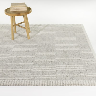 Ulric Distressed Modern Stripe Area Rug