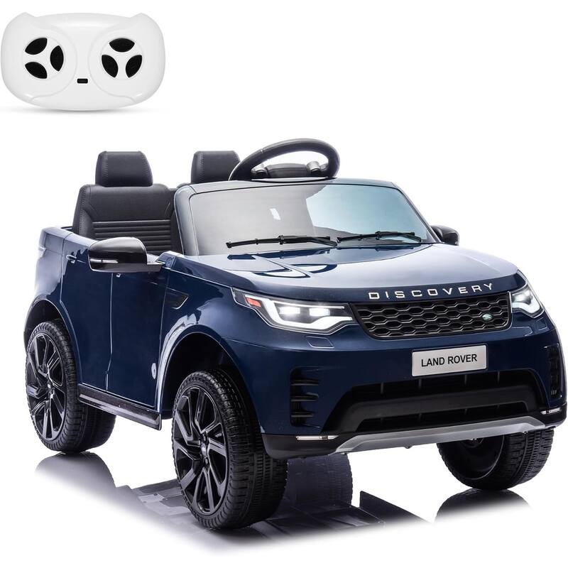 12V Kids Electric Ride On Car with 2-Seater for Toddler 3-8 - Dark Blue