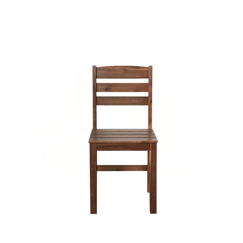 High-quality Acacia Wood Outdoor Table and Chair Set, Suitable for Patio, Balcony, Backyard