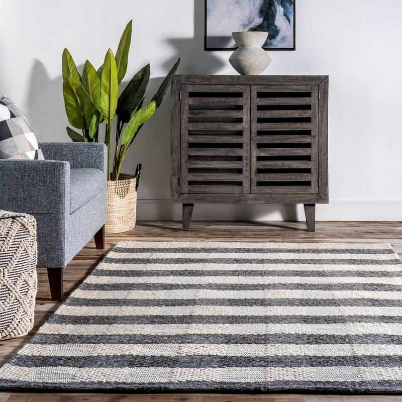 Sophie Striped Wool Area Rug