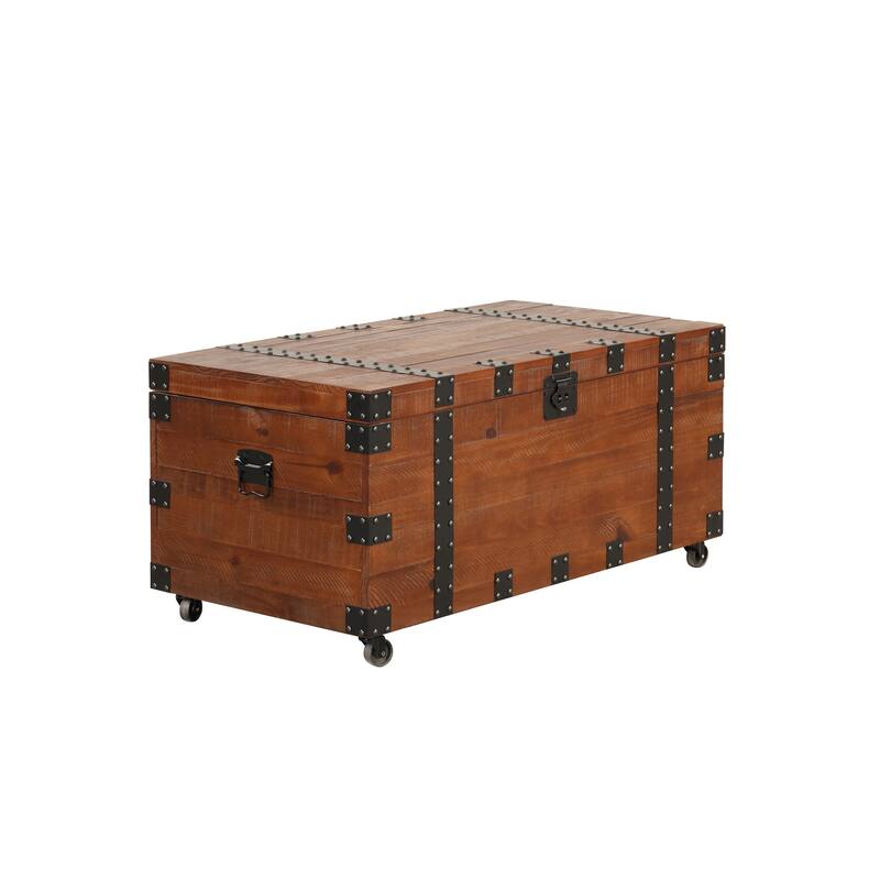 Brenton Natural Reclaimed Wood 41" Trunk Table