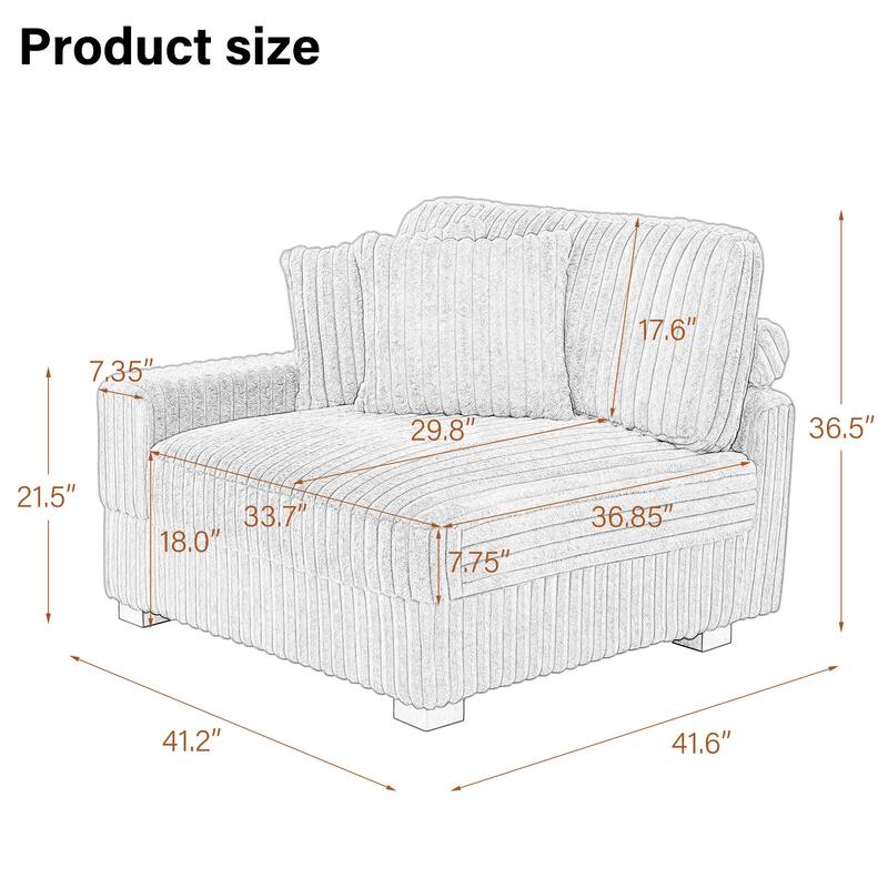 Upholstered Chenille Velvet L Shaped Couch Modular Sofa With Chaise Lounge