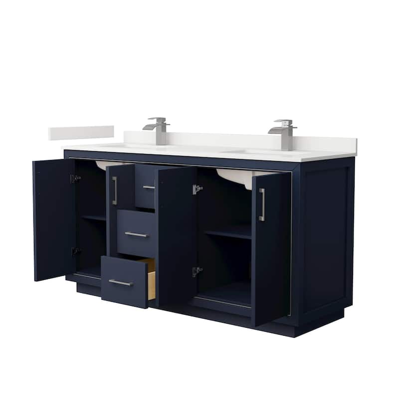 Wyndham Collection WCF111166D-QTZ-UNSMXX Icon 66" Free Standing Double