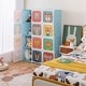 preview thumbnail 17 of 68, Kids Wardrobe Closet with Hanging Section and Cute Doors