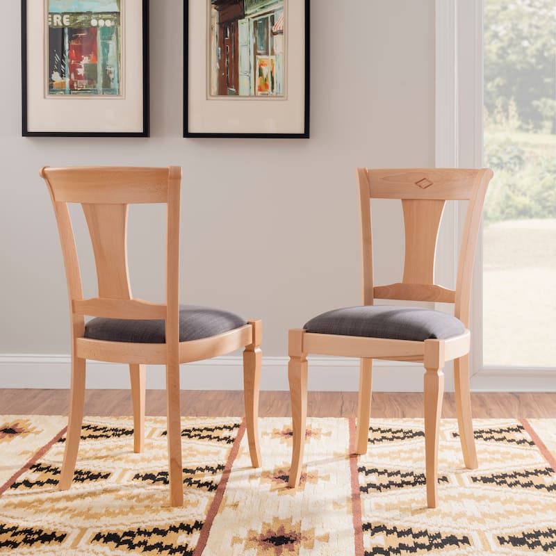 Keery Solid Wood Side Dining Chair (Set of 2) - Natural