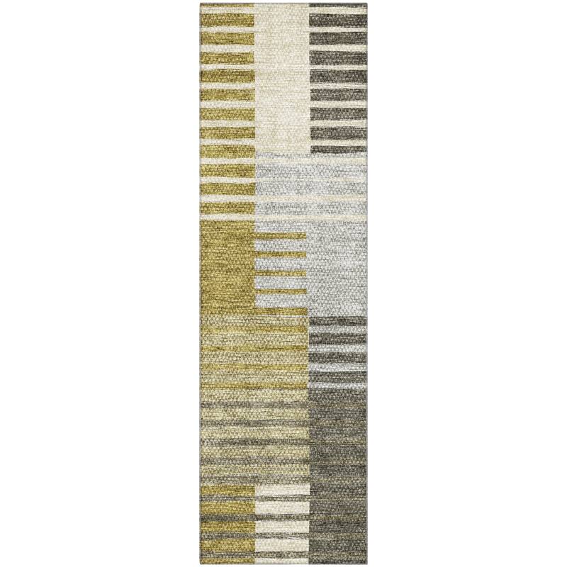 Premium Washable Super Soft Geo Stripe Mayfield Rug