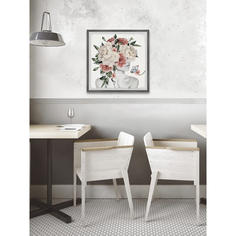'Butterfly Glamour' Framed Painting Print