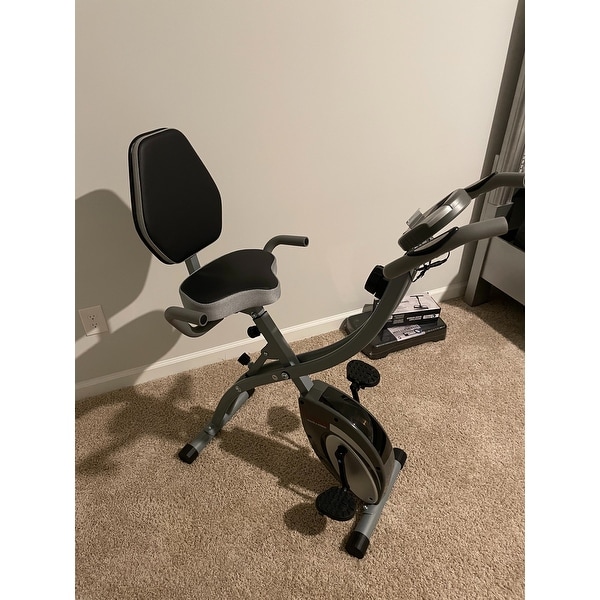Sunny health & fitness folding magnetic semi hotsell recumbent upright bike