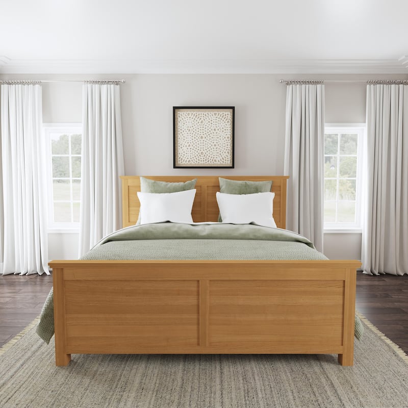 Homestyles Oak Park Brown Wood King Bed