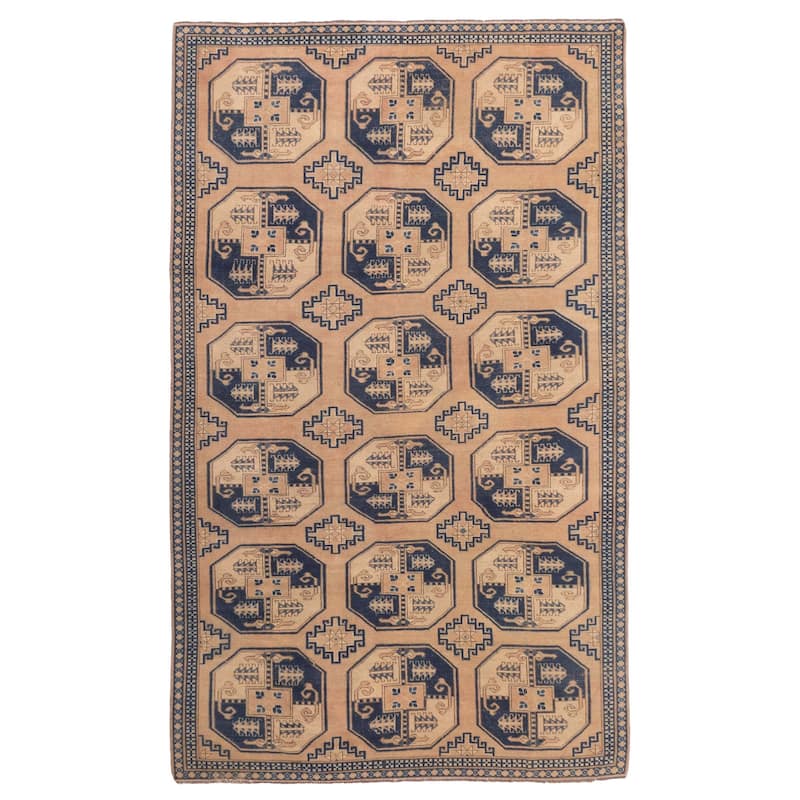 ECARPETGALLERY Hand-knotted Finest Kargahi Copper Wool Rug - 5'4 x 8'10