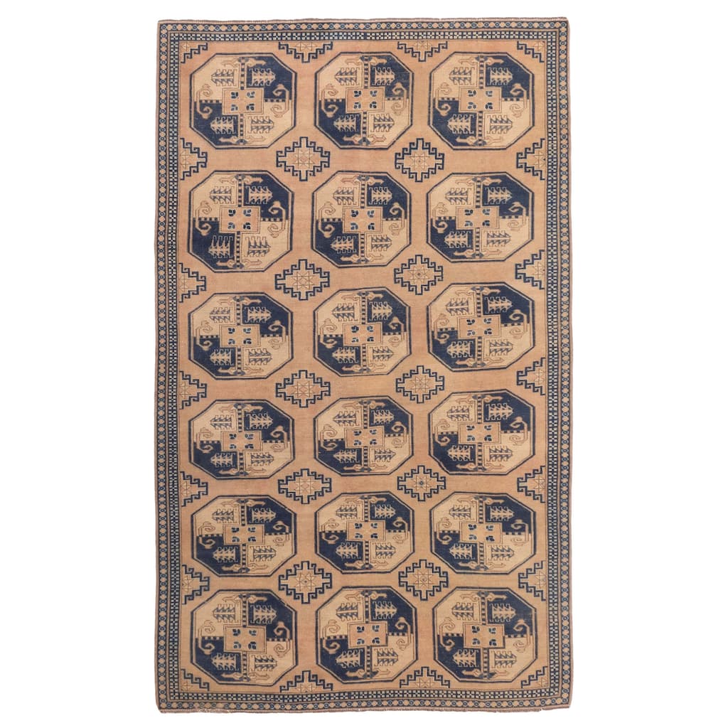 ECARPETGALLERY Hand-knotted Finest Kargahi Copper Wool Rug - 5'4 x 8'10