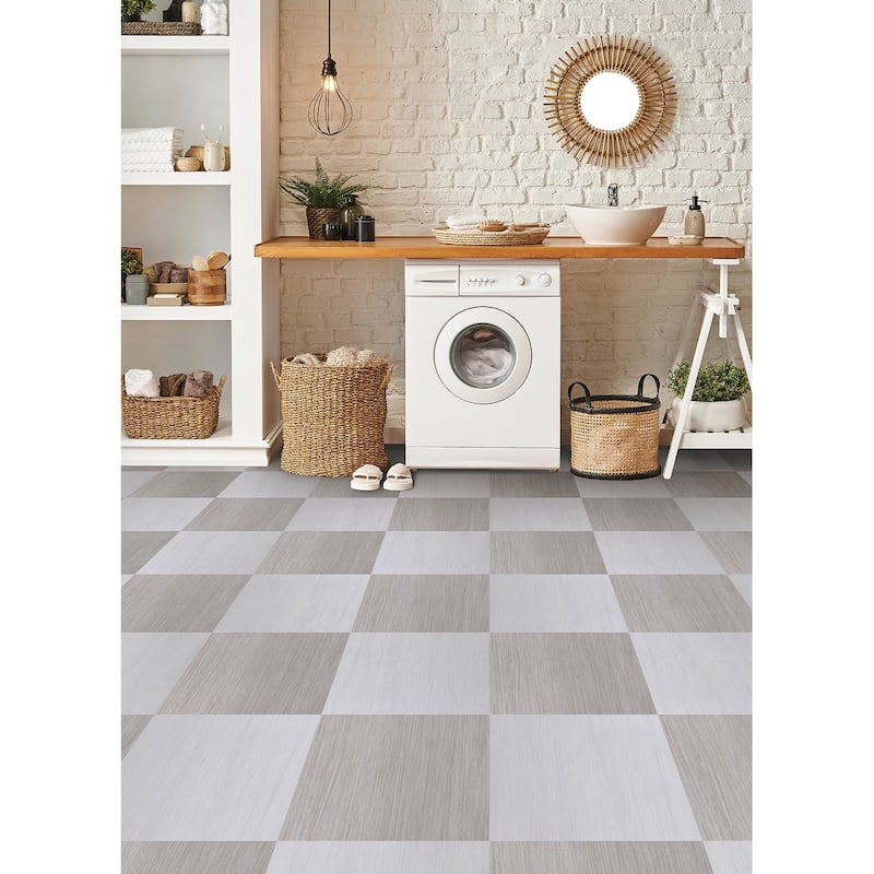 FloorPops Kingsley Natural Peel and Stick Floor Tiles