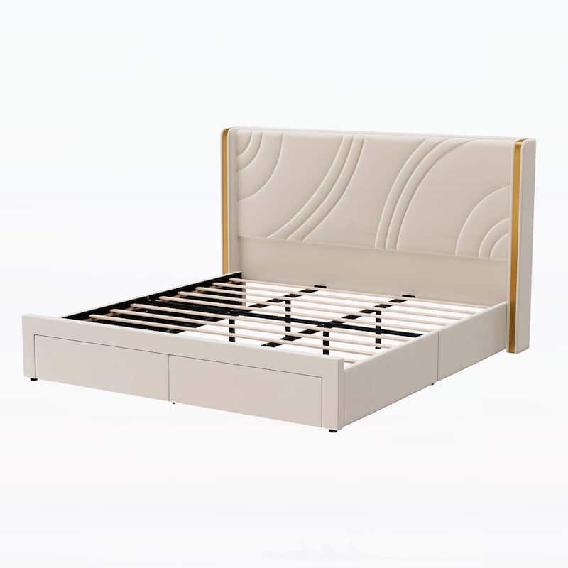 Exquisite Upholstered Bed with Exceptional Storage and Stylish Appeal for Dreamy Slumber