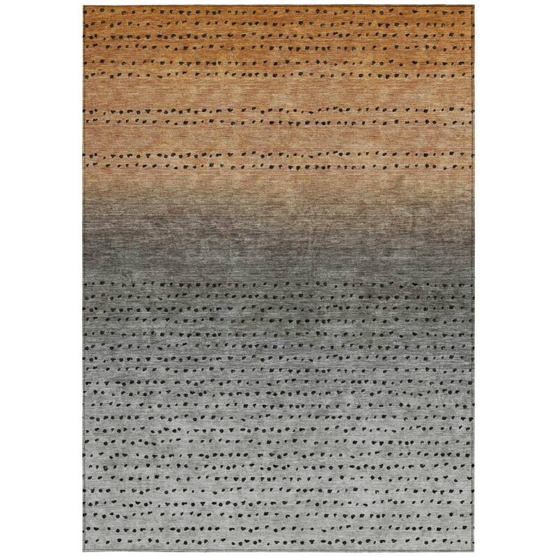 HomeRoots Abstract Transitional Rectangle Outdoor Rug