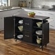 preview thumbnail 24 of 24, Homestyles Dolly Madison Wood Kitchen Cart with Stainless Steel Top