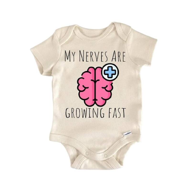 Neurology Neurologist Doctor - Baby Boy Girl Clothes Infant Bodysuit Funny Cute - Natural - 0-3M