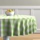 preview thumbnail 28 of 26, Fabstyles Country Check Cotton Tablecloth Green - 60 RD