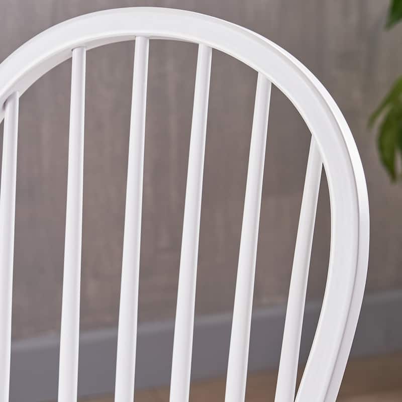 Tilbury Traditional Rubberwood Spindle Bar Stools (Set of 2) by Christopher Knight Home