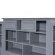 preview thumbnail 27 of 26, All-in-One Bookcase Captains Bed Wood Storage Platform Bed with Storage Headboard and Drawers, Twin Size Space Saving Bed