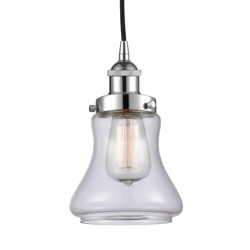 Innovations Lighting 616-1PH-10-6 Bellmont Pendant Bellmont 6" Wide - Polished Chrome / Clear