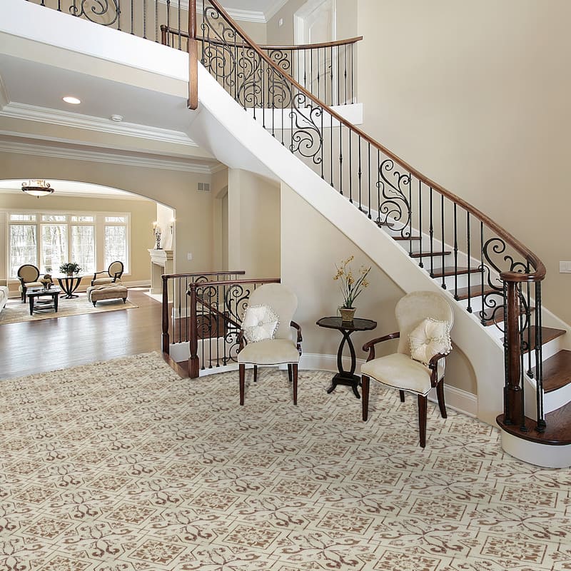 Retro 12x12 Peel & Stick Floor Tile Villa Toffee- 20 Tiles/20 sq. ft.