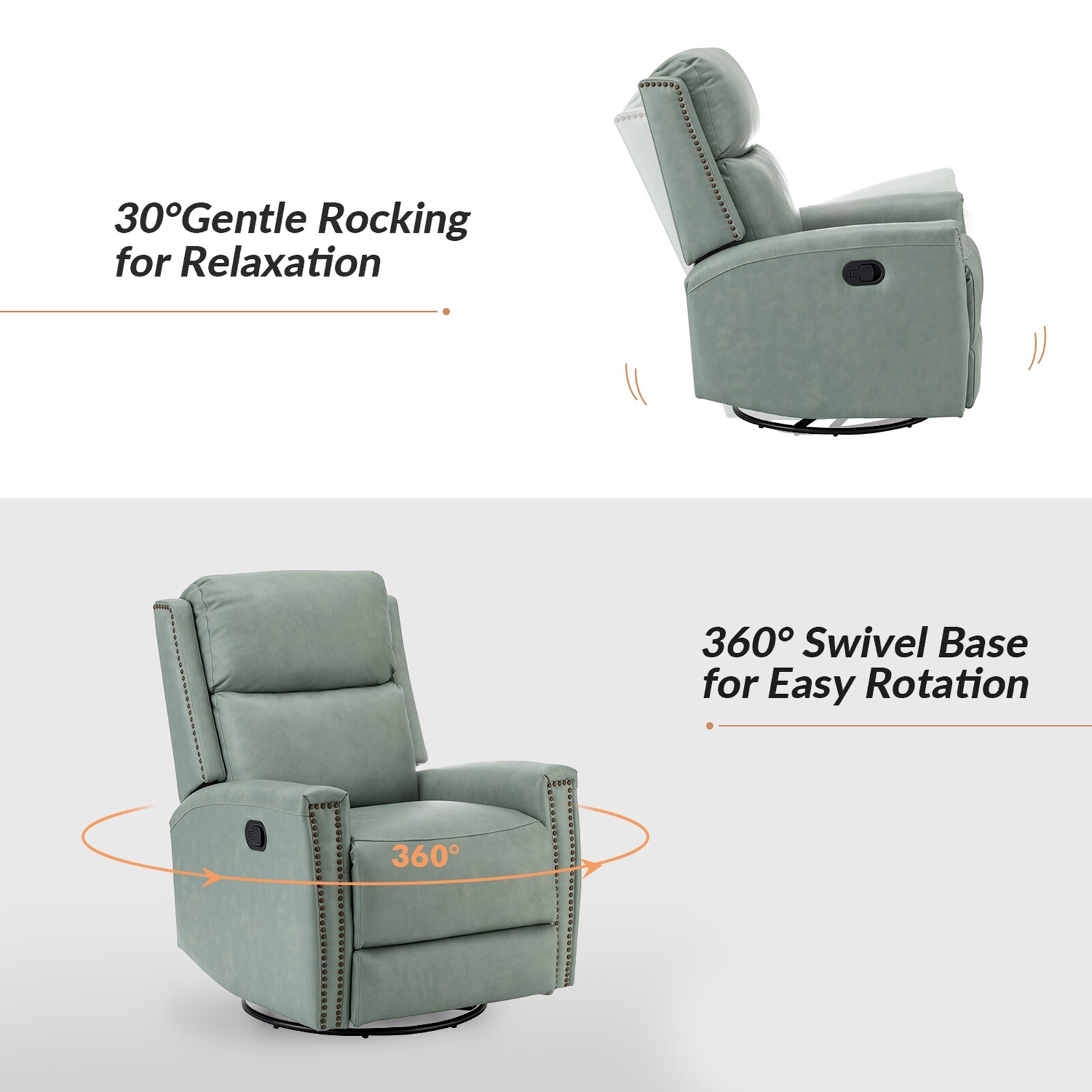 Robyn wingback 2025 rocking recliner