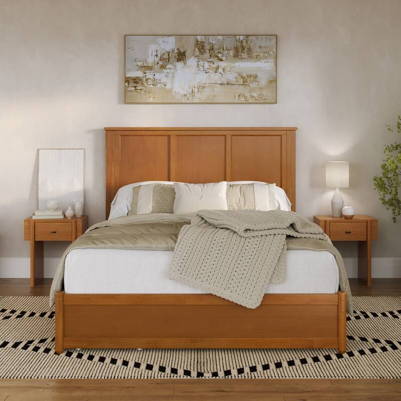 Felicity Platform Bed with Panel Footboard and Storage Drawers