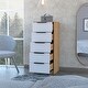 preview thumbnail 15 of 13, TUHOME Kaia 5 Drawer Dresser, Vertical Dresser