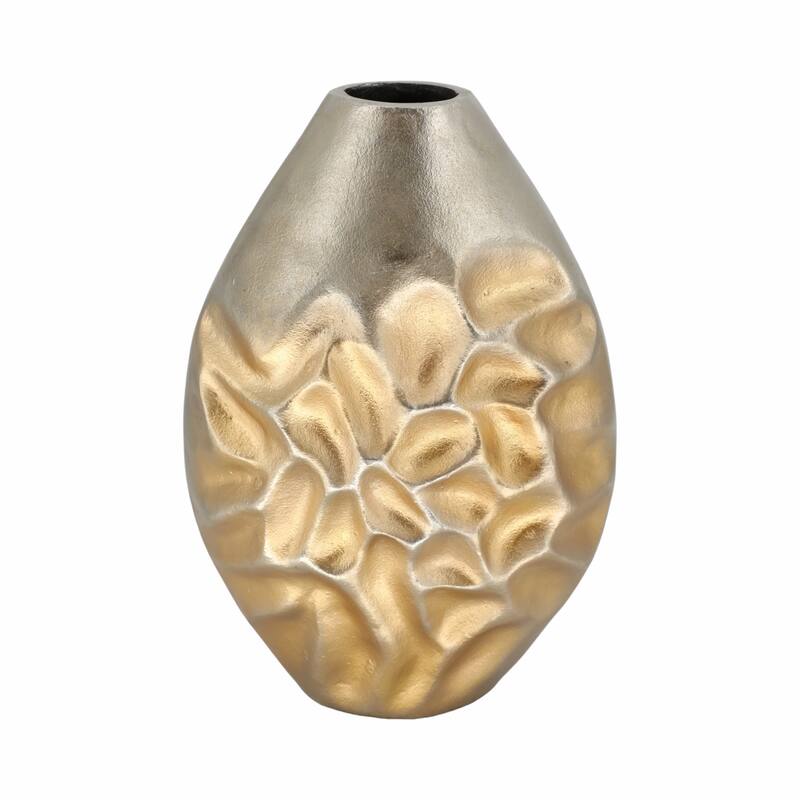 Metal Cartwright Hammered Textured Vase - Bronze