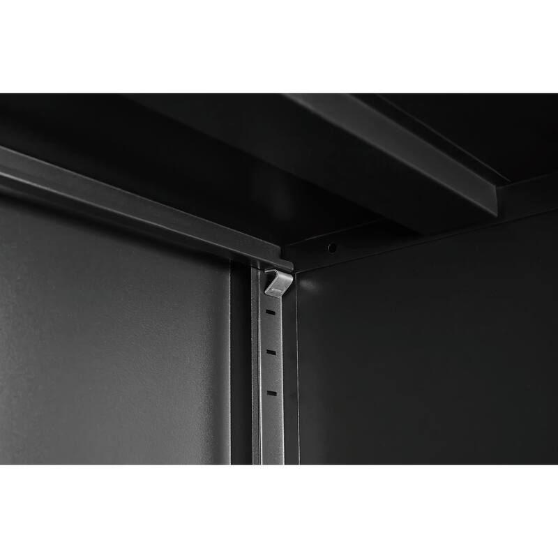 High Shoe Cabinet with Adjustable Partitions & Mesh Doors