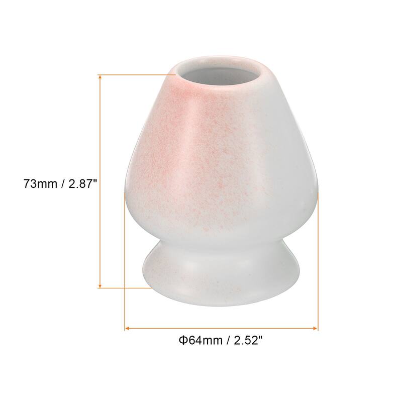 Ceramic Chasen Stand 73mm Matcha Whisk Holder Tea Set Whisks Stand Flowers White - Flowers White - Flowers White