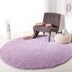 preview thumbnail 17 of 140, SAFAVIEH August Shag Solid 1.2-inch Thick Area Rug 6'7" Round - Lilac