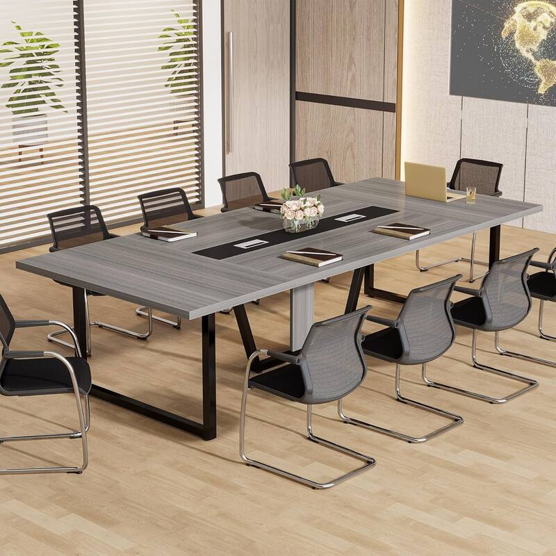 8FT Conference Table, Large Meeting Table for 10 People