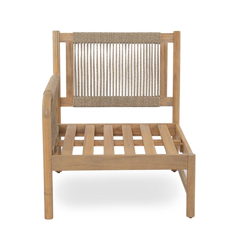 Christopher Knight Home - Modern Outdoor Solid Wood 3-Seater Sofa Set with Coffee Table - 3 - Seater