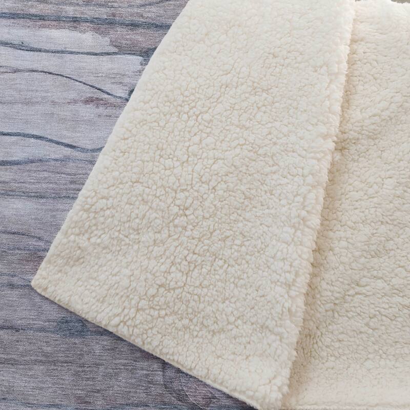 Premium Machine Washable Modern Floral Sherpa Throw Blanket