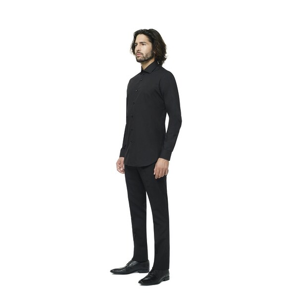 Black Knight Classic Men Adult Slim Fit Shirt - 2XL - xx-large