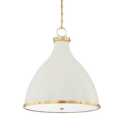 Painted No. 3 - 3-Light Large Pendant by Mark D. Sikes