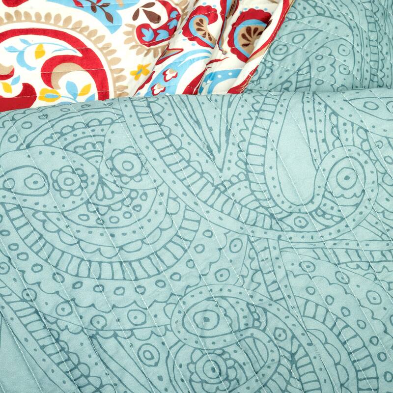 The Curated Nomad La Boheme Boho Chic 3-piece Quilt Set