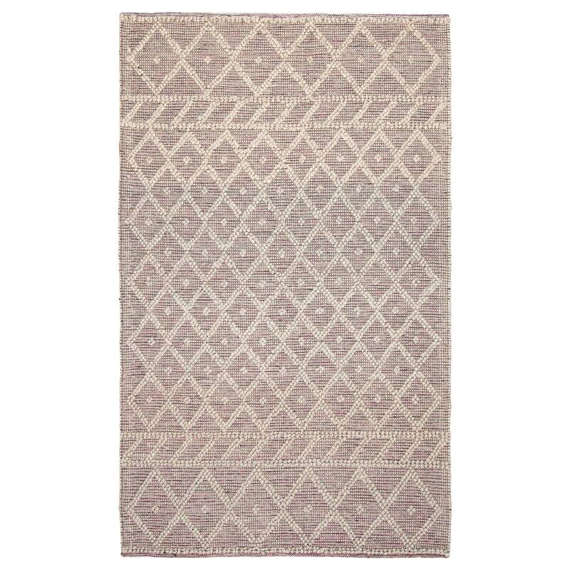 ECARPETGALLERY Braid weave Sienna Khaki Wool Rug - 5'0 x 8'2 - Light Khaki - 5'0 x 8'2