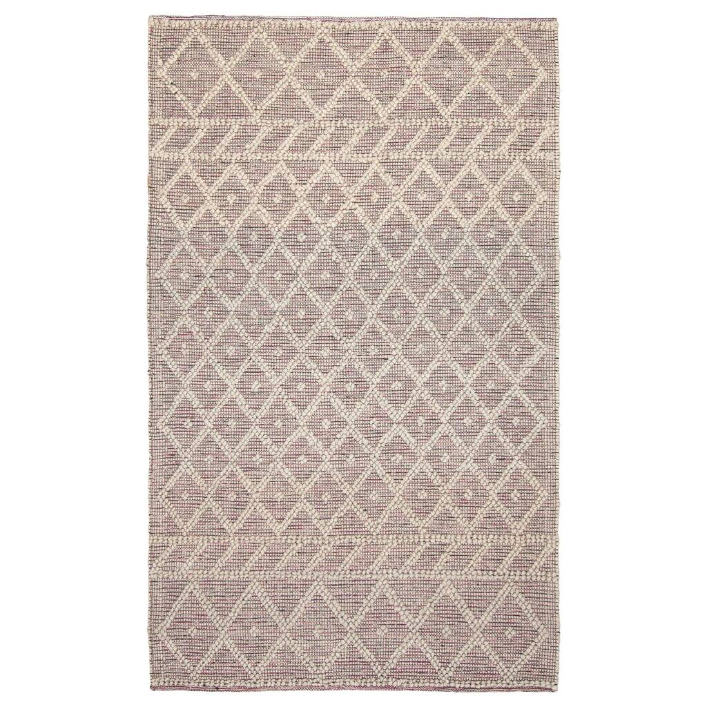 ECARPETGALLERY Braid weave Sienna Khaki Wool Rug - 5'0 x 8'2