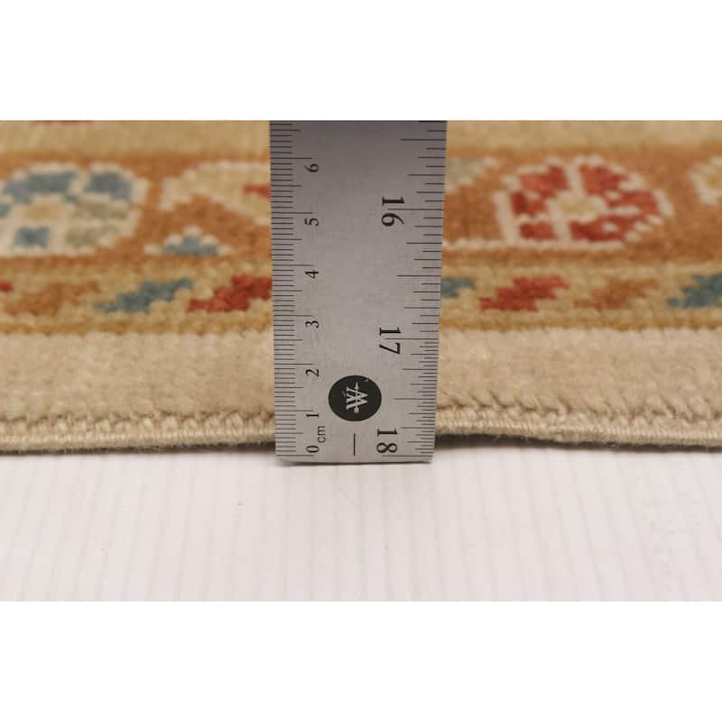 ECARPETGALLERY Hand-knotted Oushak Ivory Wool Rug - 8'8 x 13'5