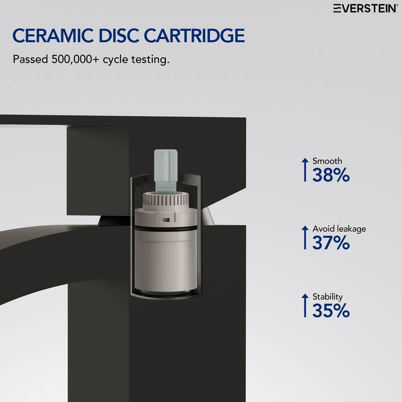 Single Handle Single Hole Waterfall Bathroom Faucet with Pop‑Up Drain