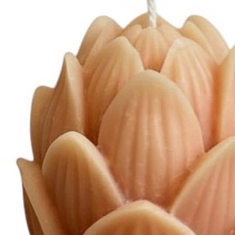 2" Orange Fruity Scented Dimensional Flower Candle