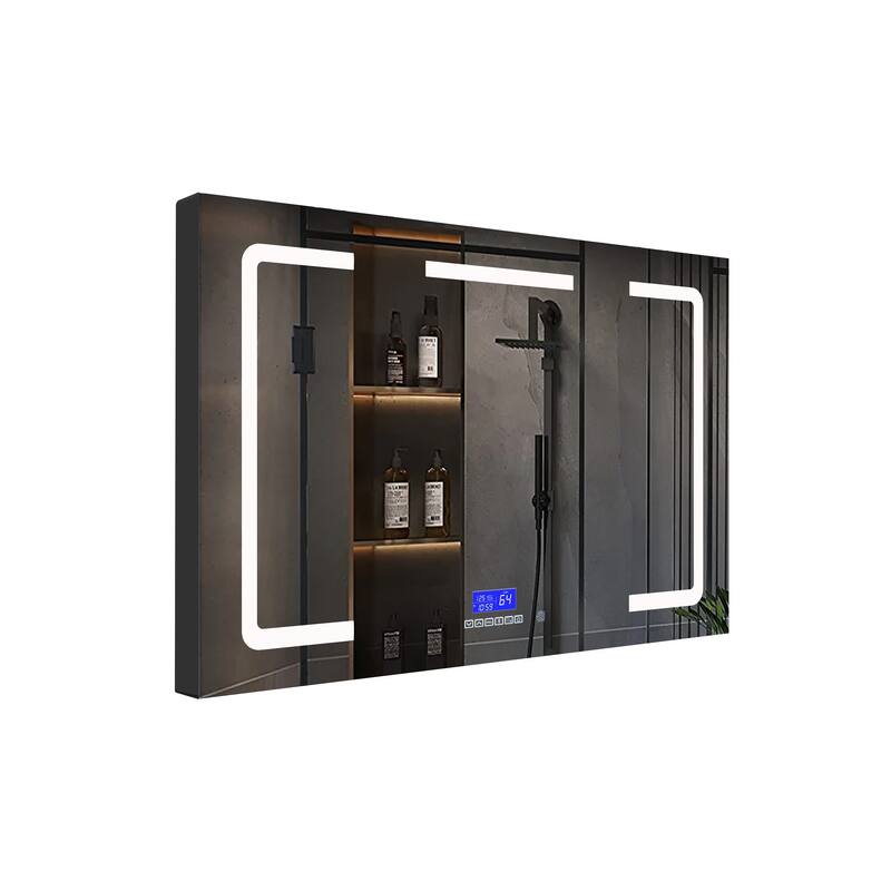Lesina Surface-Mount LED Mirror Medicine Cabinet with Defogger