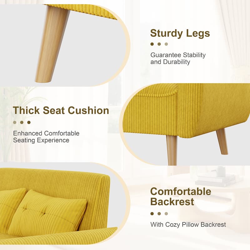 Futzca 48" Modern Loveseat Sofa